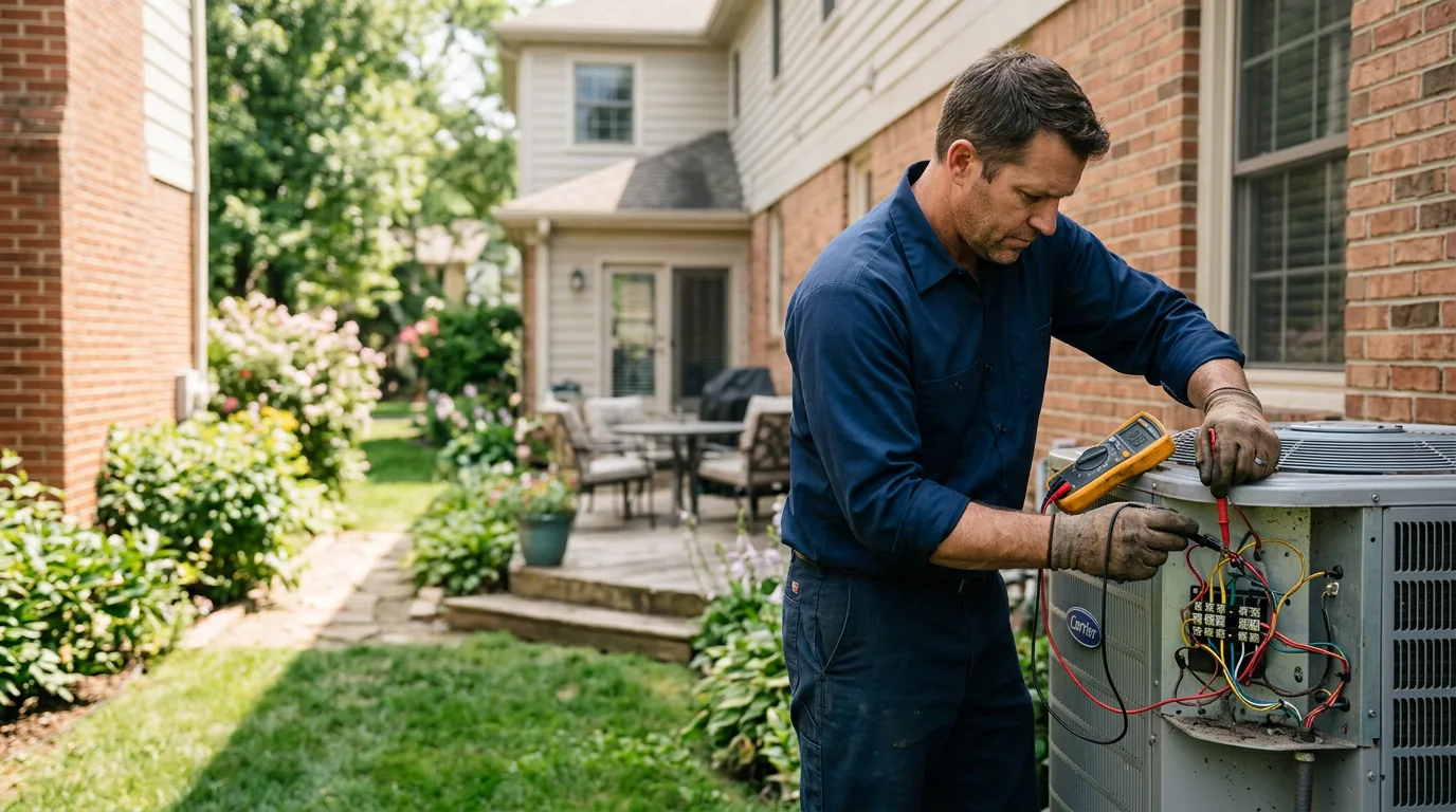 HVAC technician working near Galloway, WV